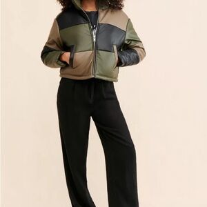 Blue Revival Colorblock Puffer Jacket